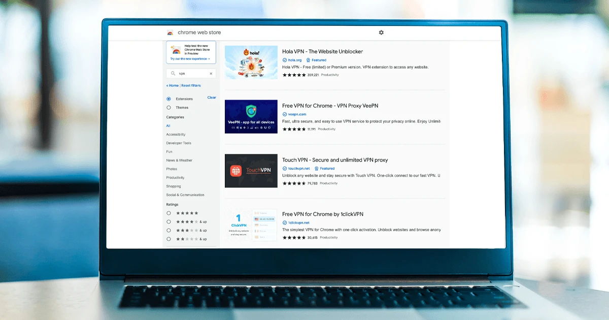 Chrome 的免费 VPN 扩展：需注意的危险